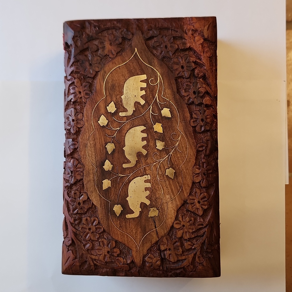 Wooden Nesting boxes with Elephant design